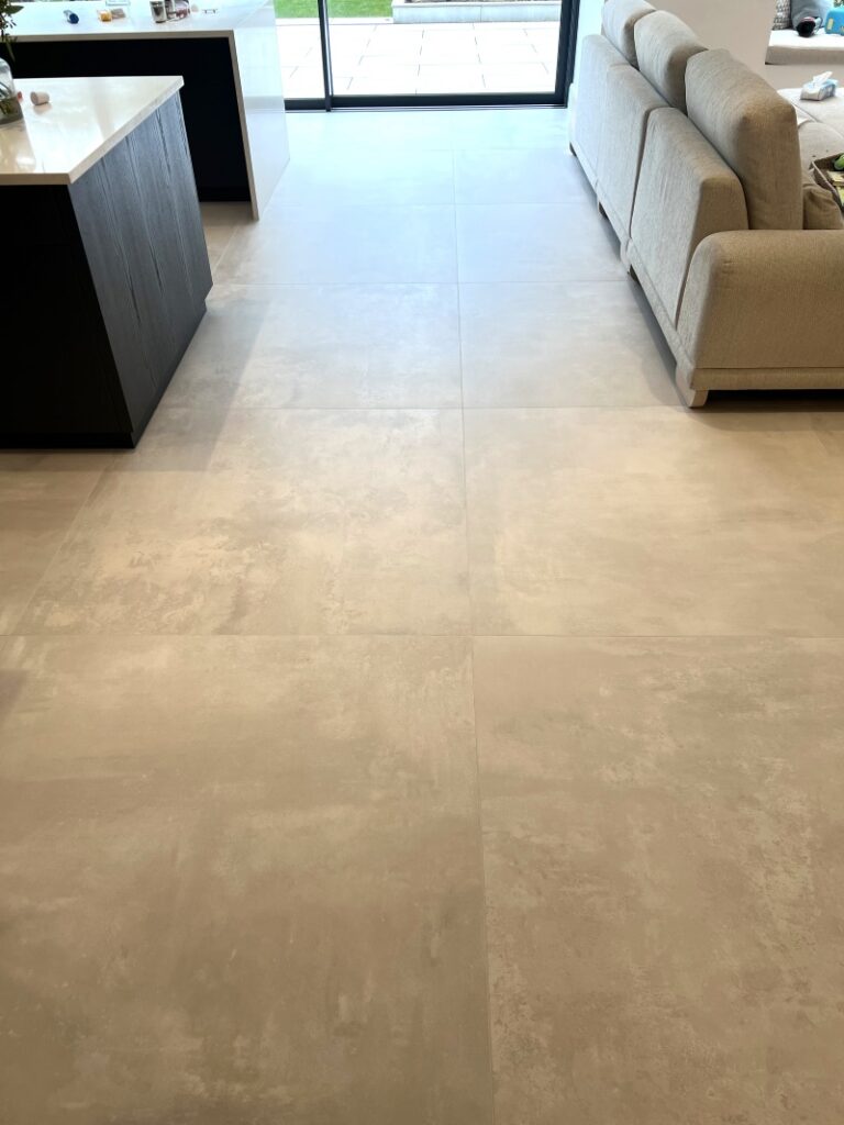 Porcelain Tiled Floor After Cleaning in Pinner