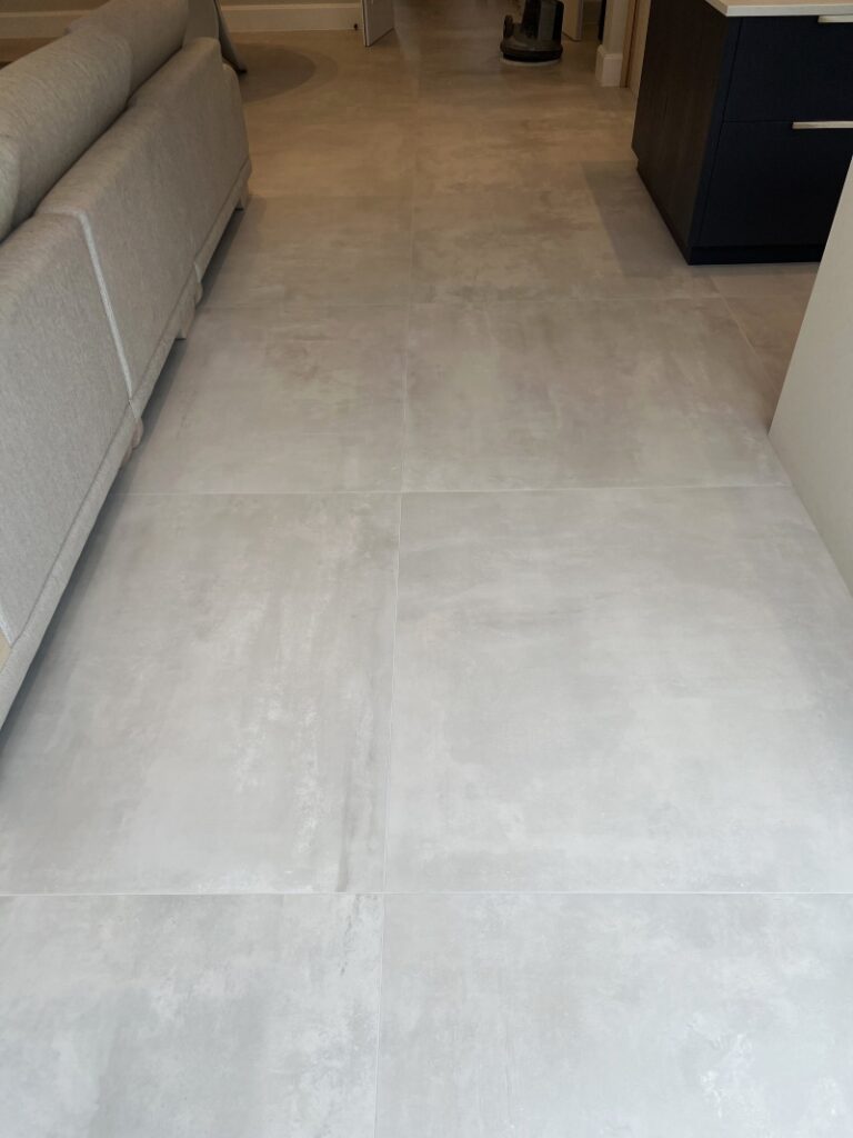 Porcelain Tiled Floor After Cleaning in Pinner