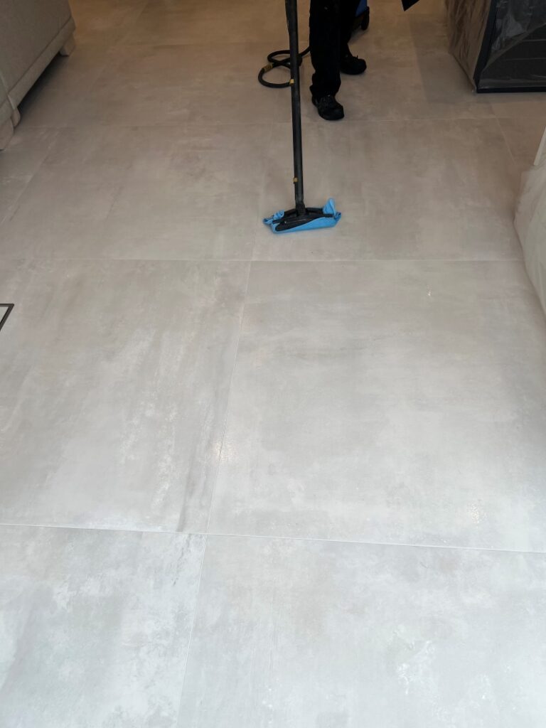 Porcelain Tiled Floor During Cleaning in Pinner Porcelain Tiled Floor During Cleaning in Pinner